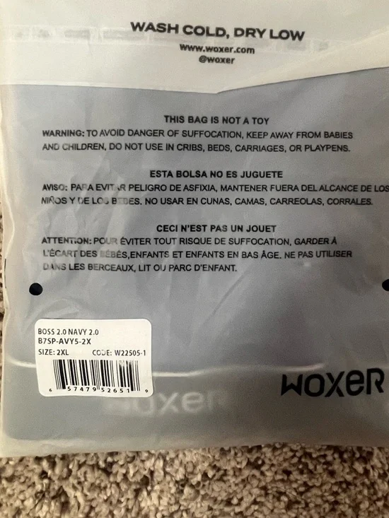 NEW WOXER Boss 2.0 Navy 2.0 racer back Bralette with medium support size:2XL - Picture 7 of 8